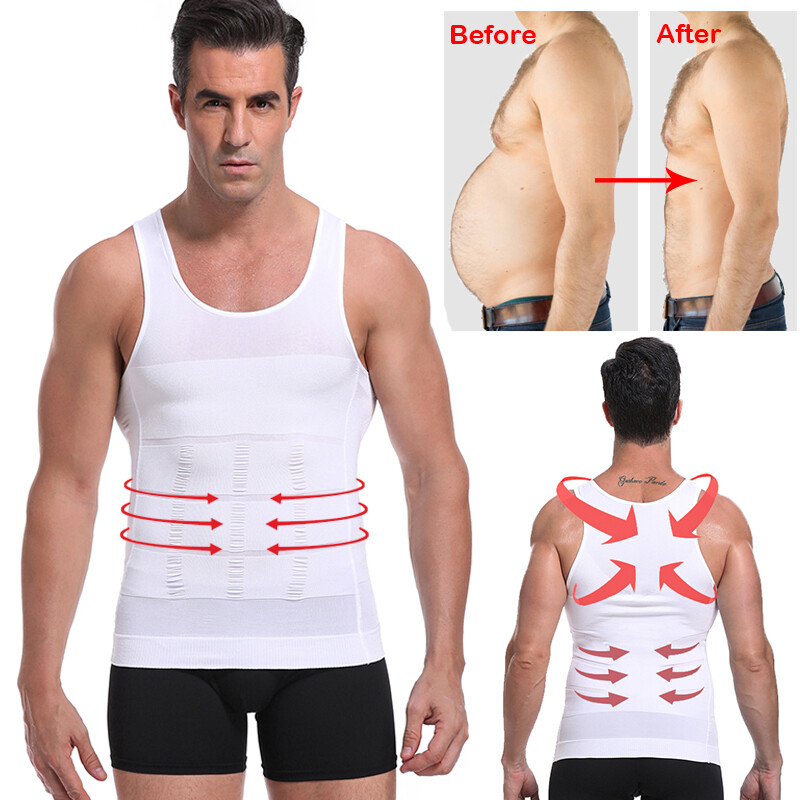 Sculptcore Men’s Body Shaper Compression Ionic Shaping Shirt Slimming Tank Top