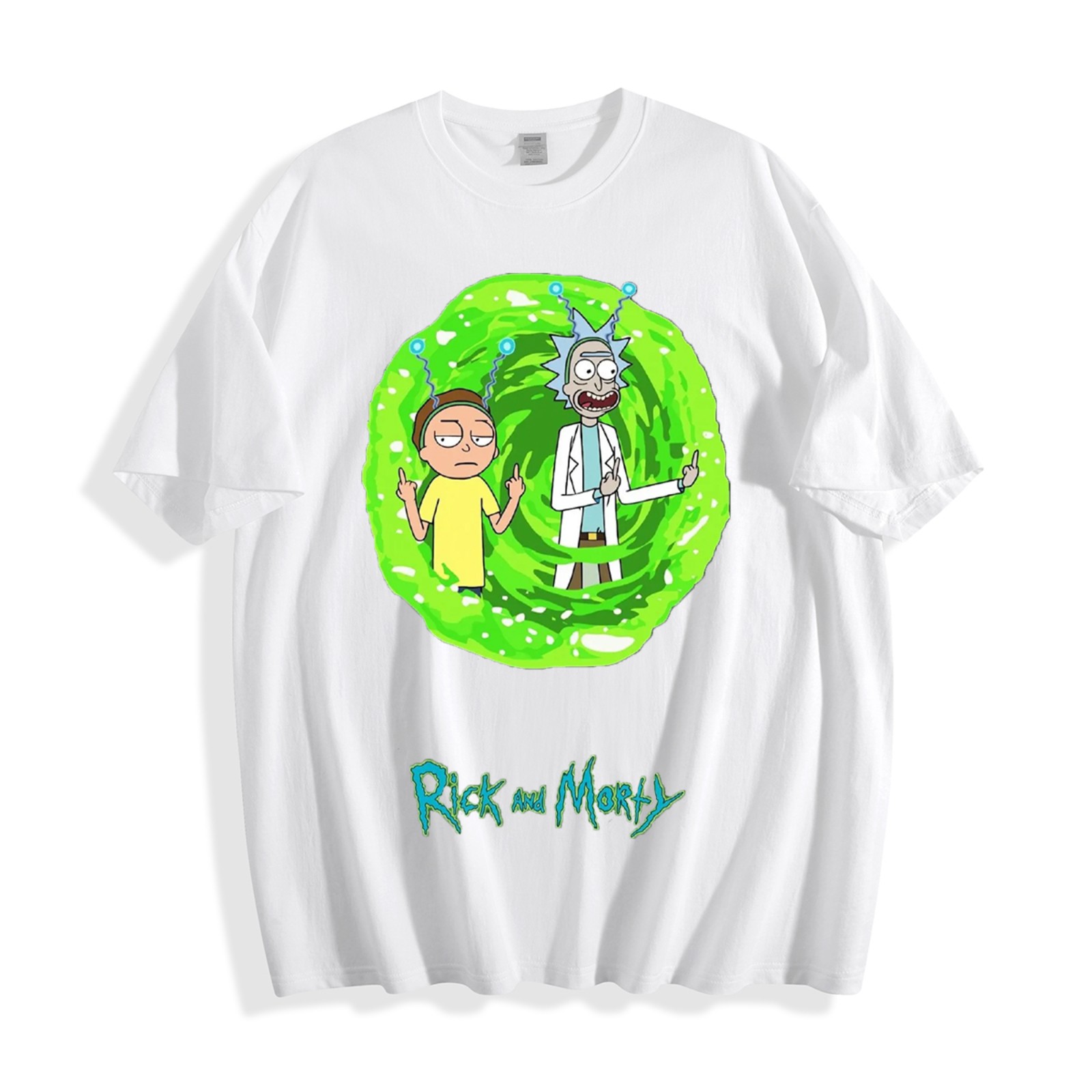 Rick and Morty Portal T-Shirt – Classic Cartoon Adventure Design Unisex Tee