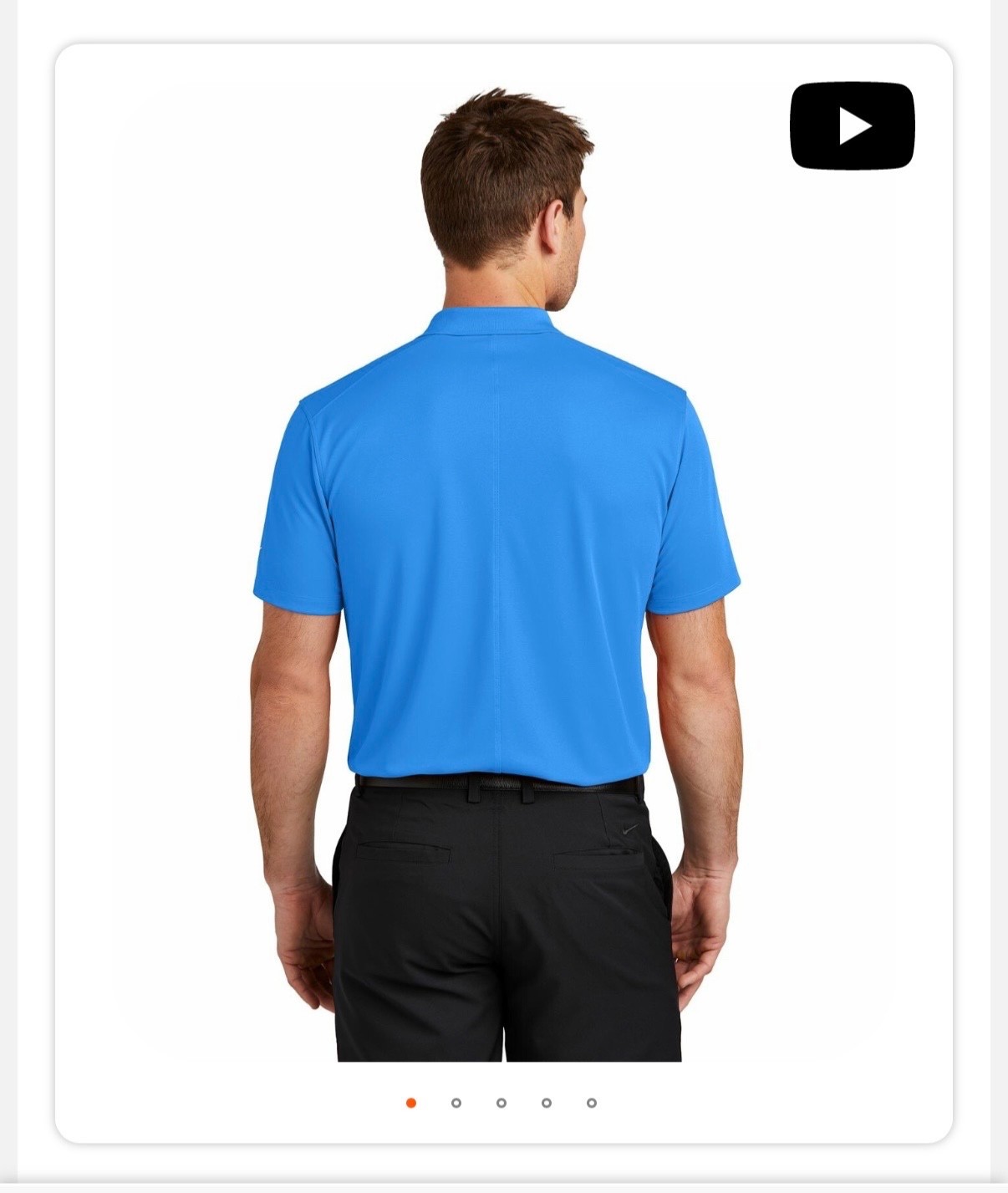 Mens Nike Blue Golf Polo