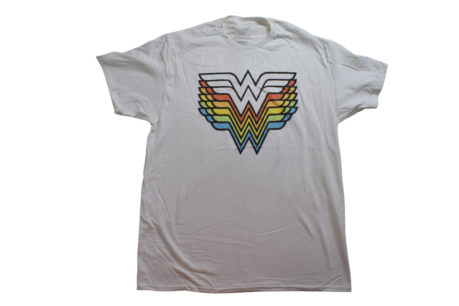 Wonder Woman Mens Stacked Logo Shirt New M, L, XL, 2XL