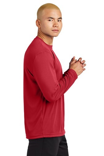 Large – Sport-Tek Long Sleeve PosiCharge Competitor Tee ST350LS – True Red