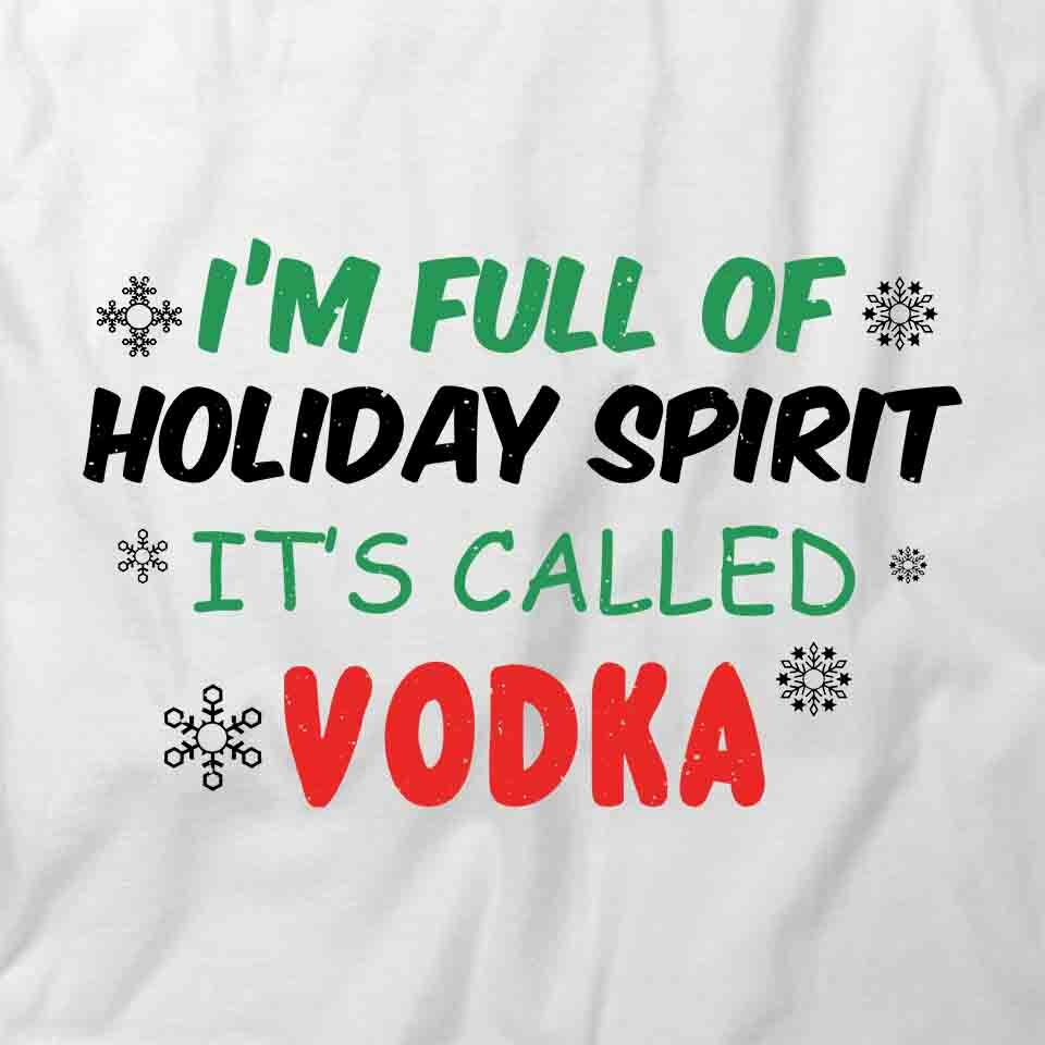 HOLIDAY SPIRIT TShirt Tee Short-Sleeved Cotton CLOTHING CHRISTMAS S1WCA256