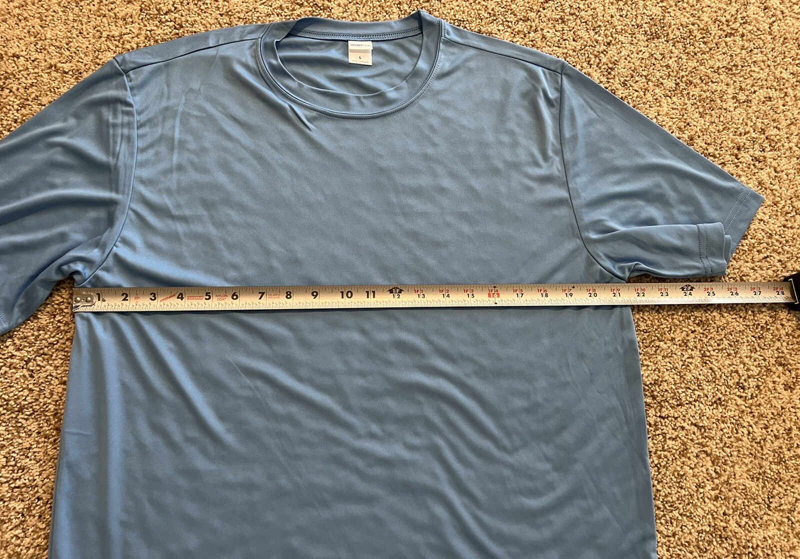 Sport-Tek Adult Short Sleeve T-Shirt Size L Blue