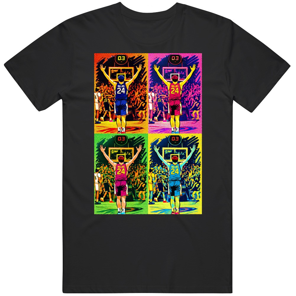 Braylon Mullins The Shot Basketball Fan Warhol Parody Gift T Shirt