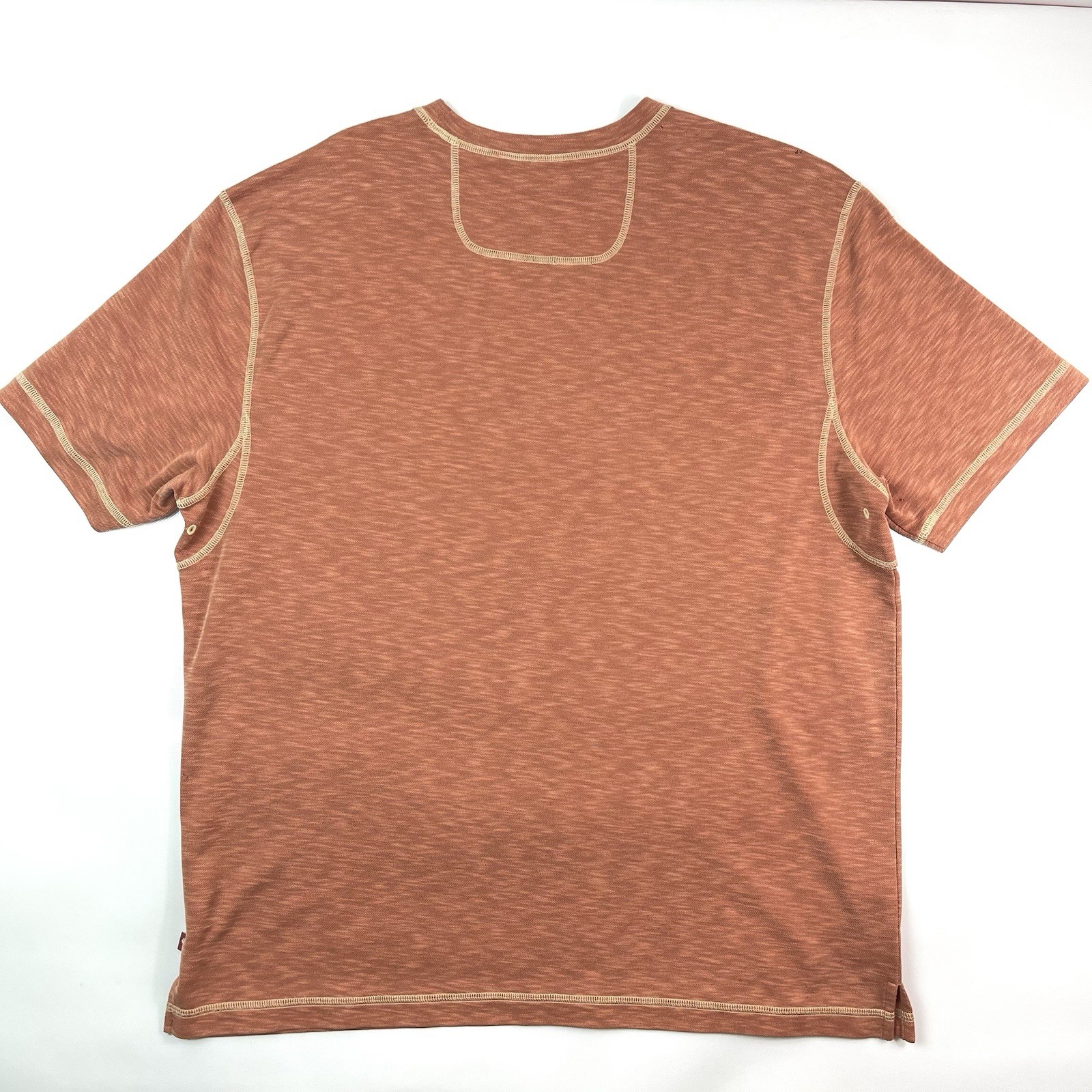 Tommy Bahama Burnt Orange Heather Tencel Blend T-Shirt Men’s Size L