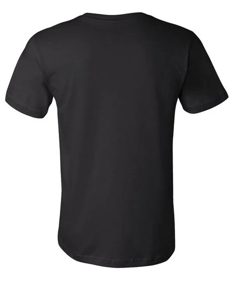 Bella + Canvas Unisex Short-Sleeve Cotton Jersey XL Black T-Shirt 3001C