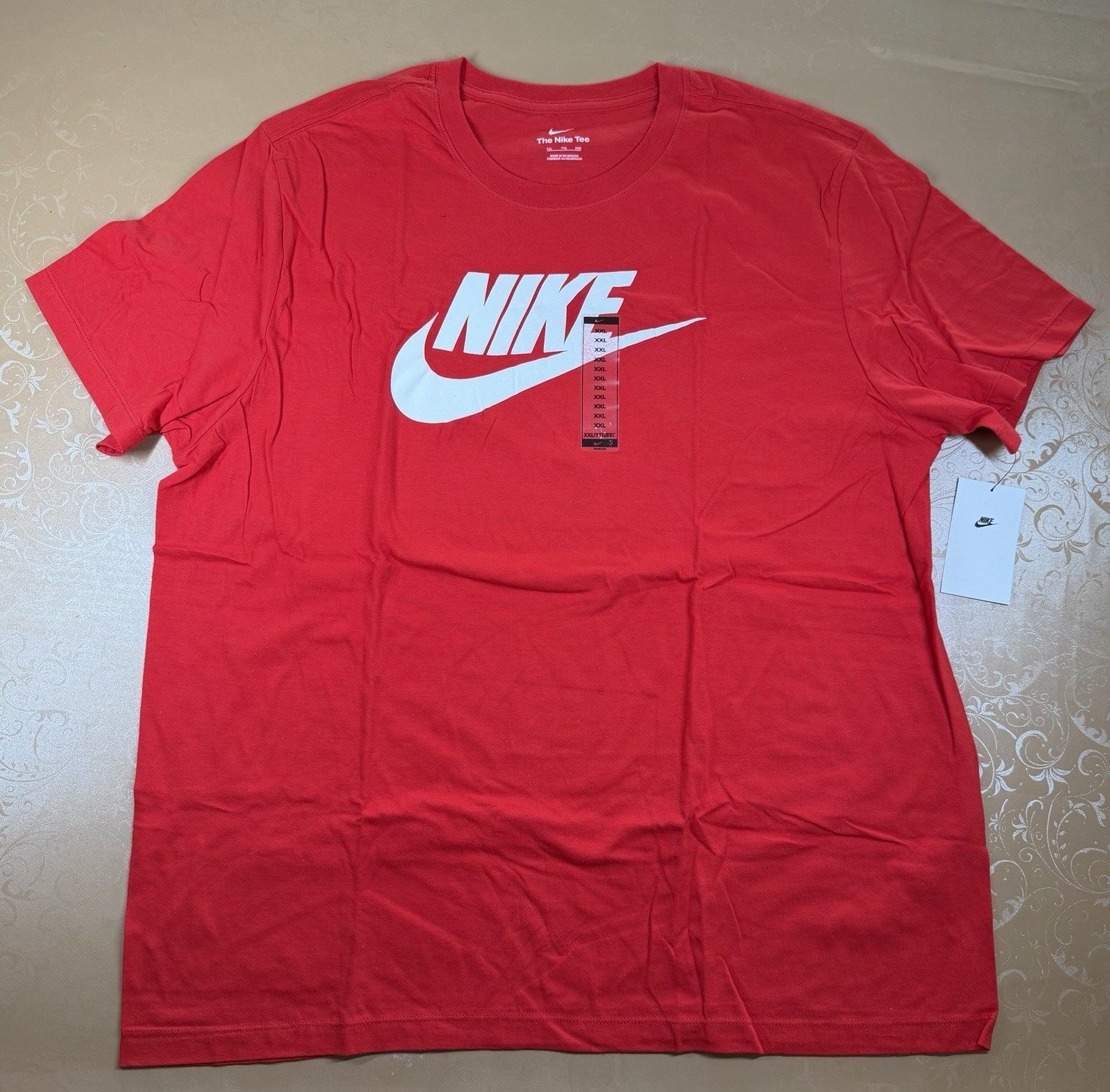 Nike Men’s Futura Icon Swoosh Logo Tee T Shirt RED Size XXL 2XL New FREE SHIP