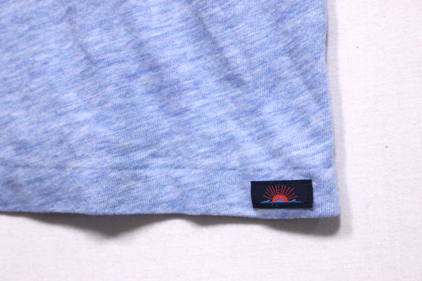 Faherty Chambray Tee Crew Neck Men’s M Heather Blue Cotton Modal Stretch Knit