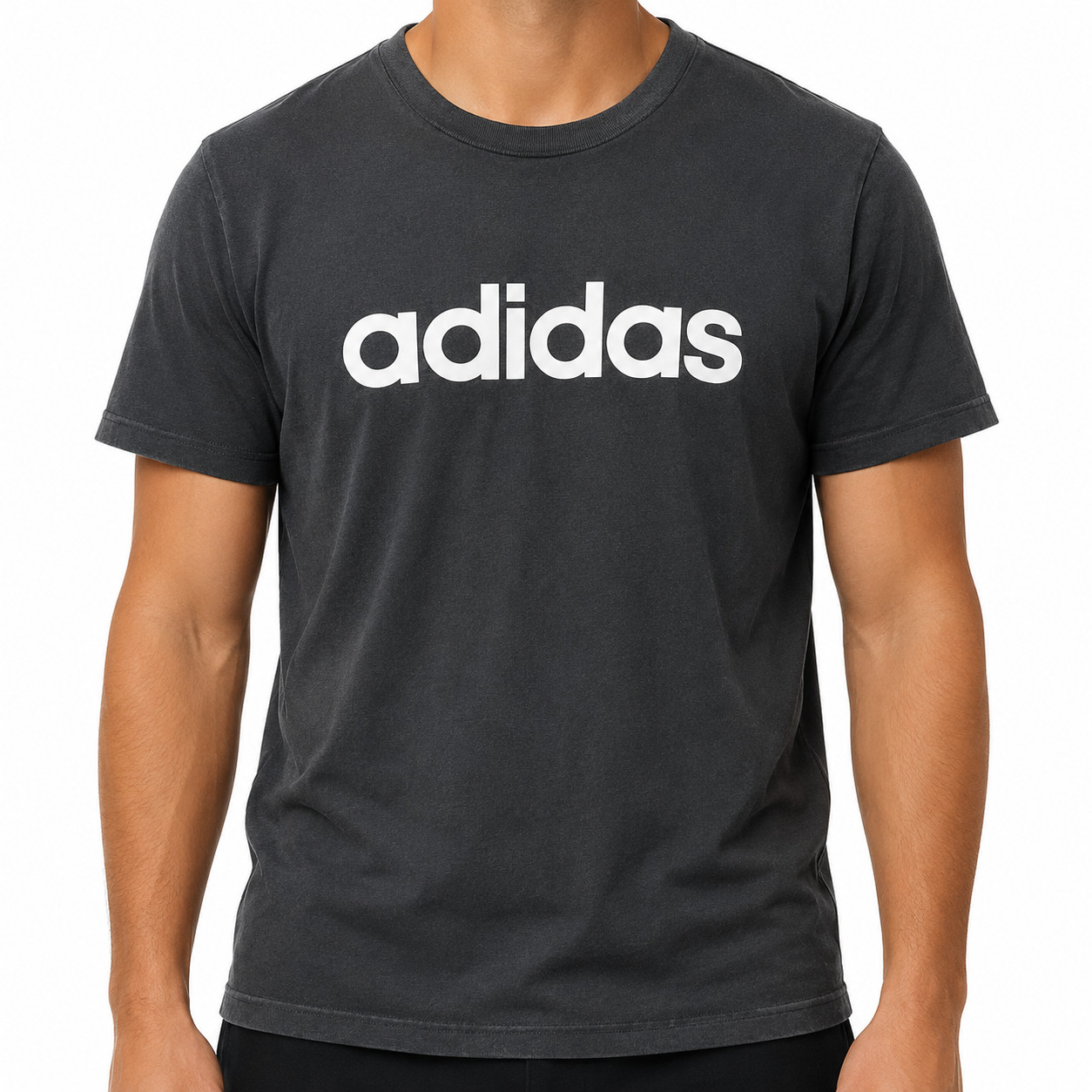 Adidas Men’s Size XL Grey Short Sleeve Crewneck T-Shirt Machine Wash