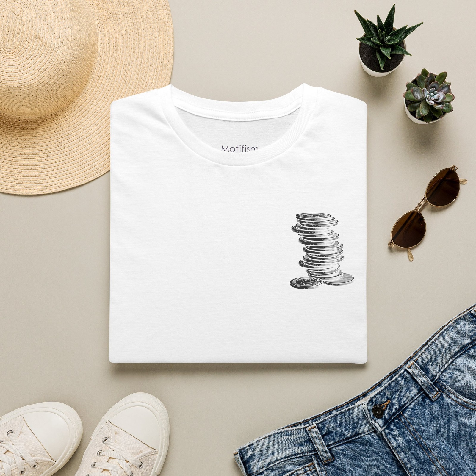 Unisex Coin Billionaires TShirt | Minimal Money Illustration, Y2K Streetwear Tee