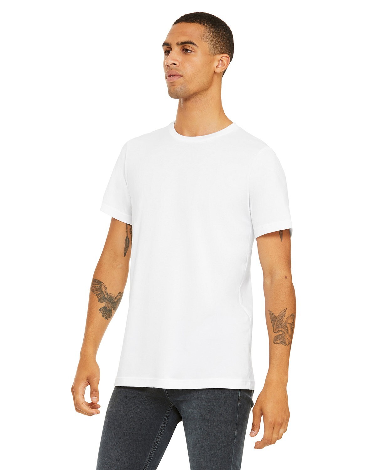 Bella + Canvas 3001C 2XL White Cotton Jersey Tee Unisex Tshirt