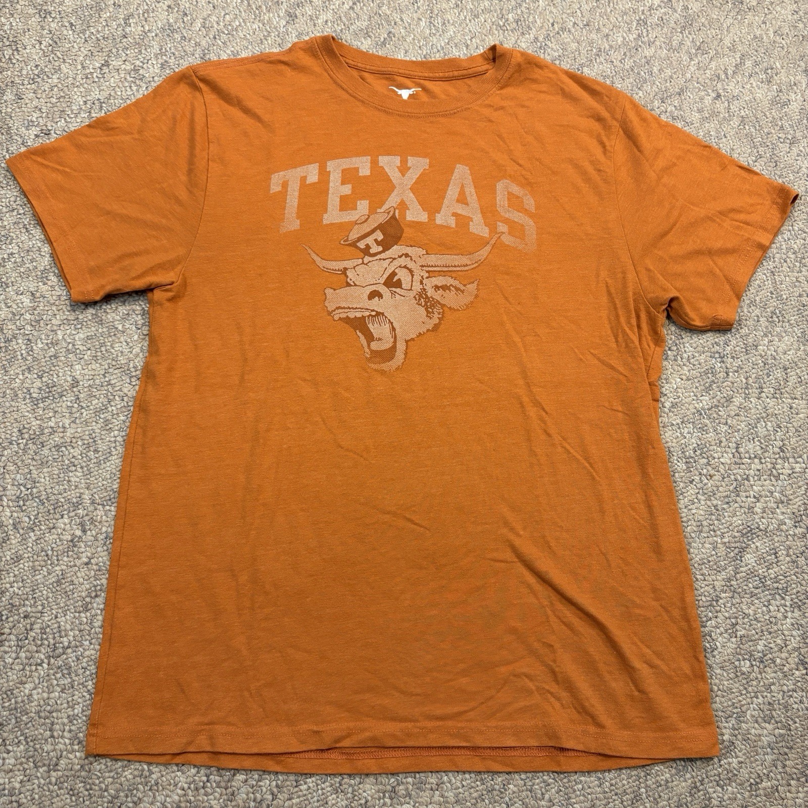 Texas Longhorns T-Shirt Burnt Orange Sz Large Authentic Apparel SEC NCAA