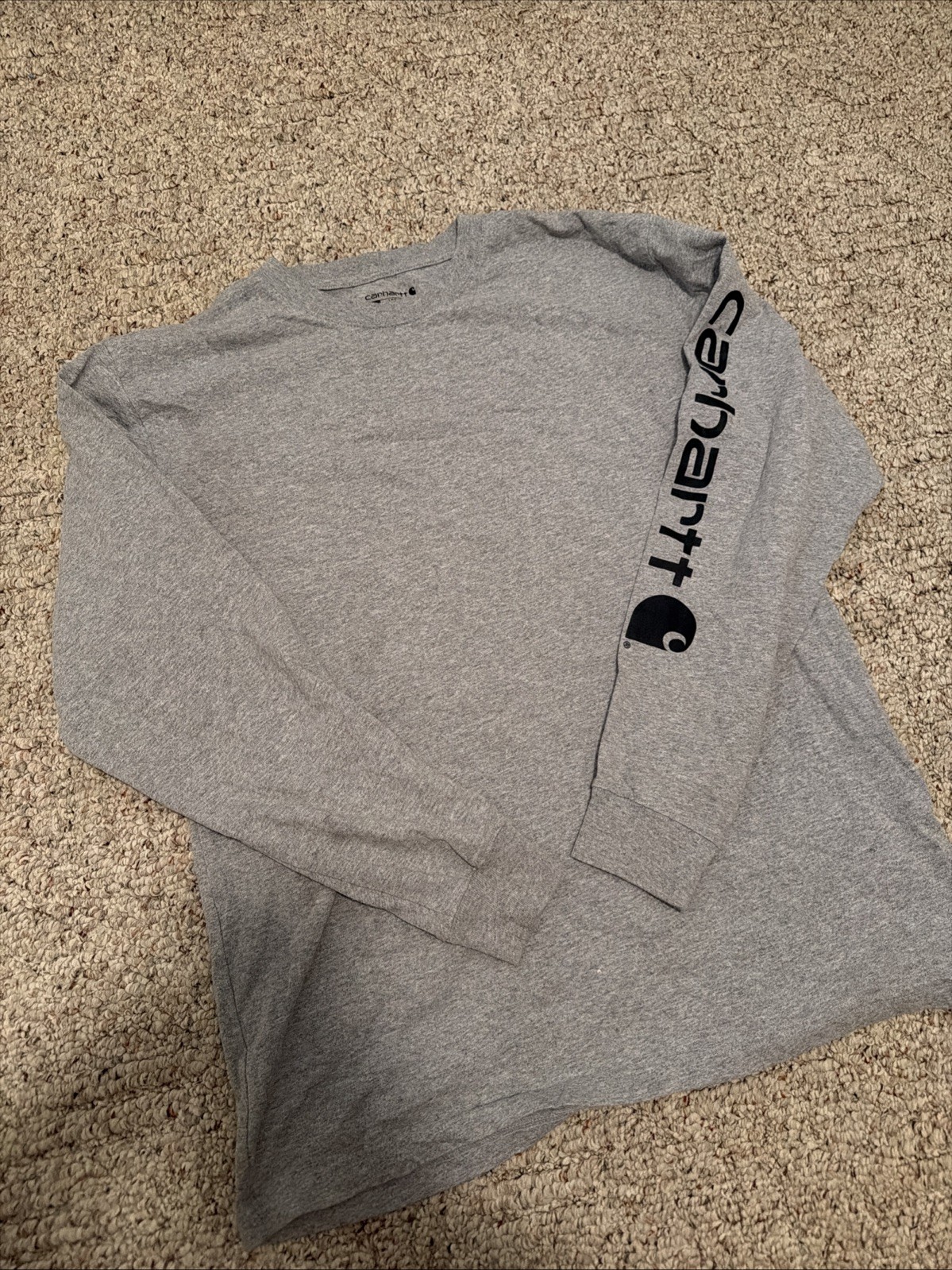Carhartt Men’s Loose Fit Long-Sleeve Shirt Size Large Gray