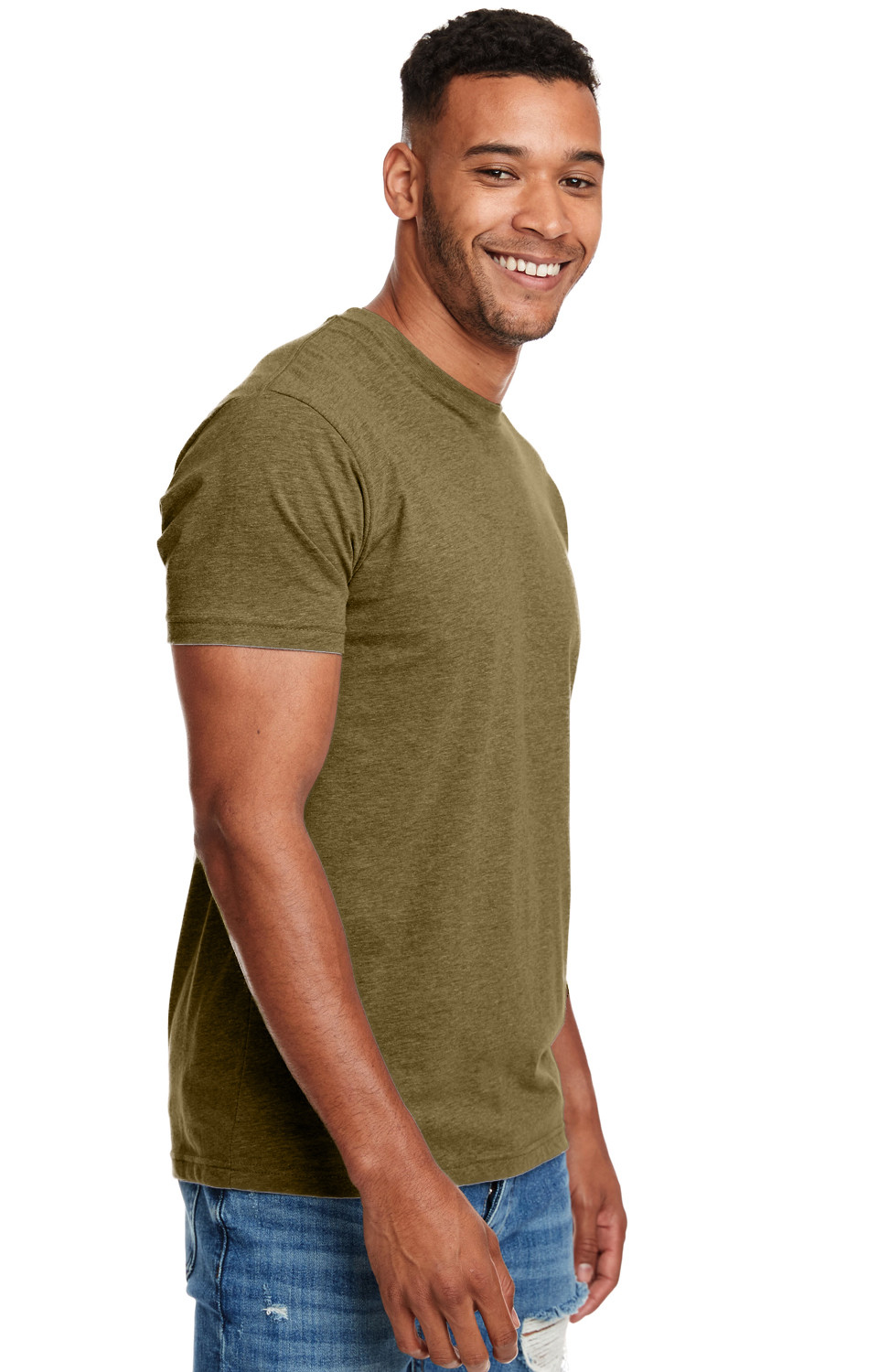Marky G N6210 2-Pack Men’s CVC Crew-Neck Short Sleeve T-Shirt Military Green XS