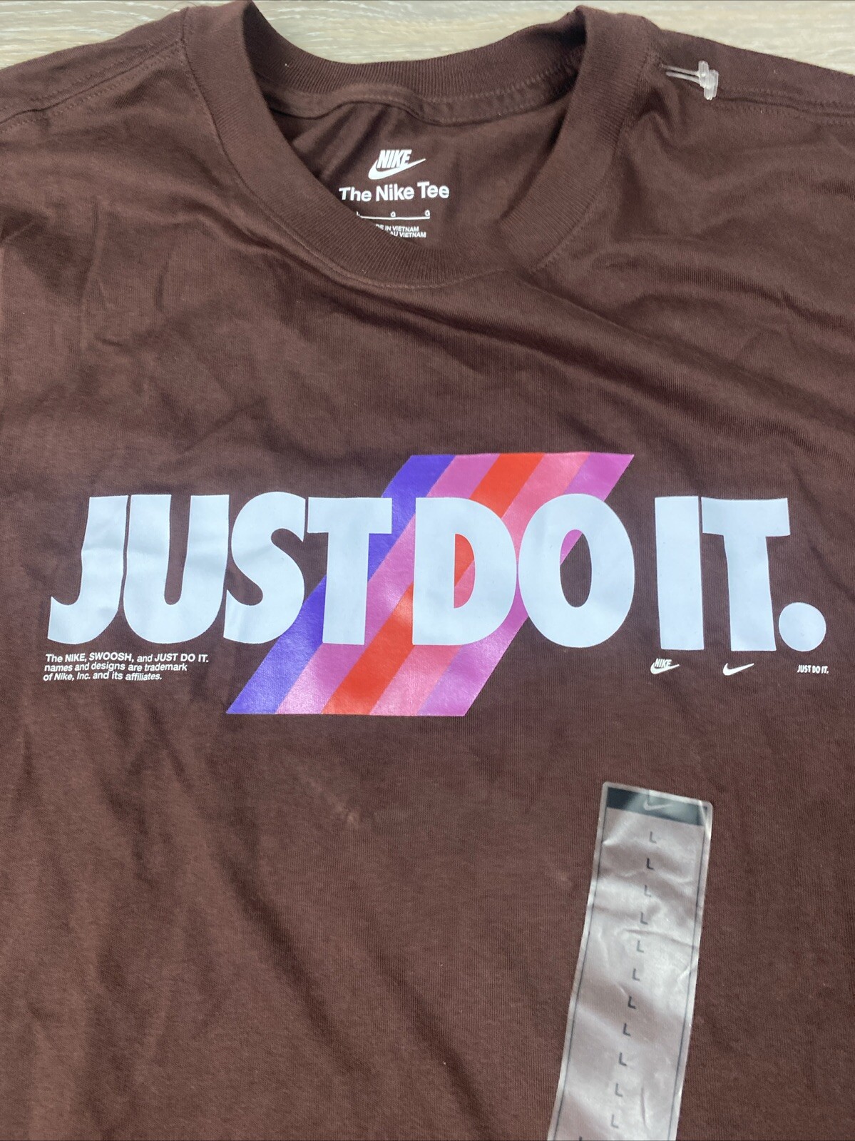 Nike Rainbow Just Do It JDI FQ8002-227 Size Large