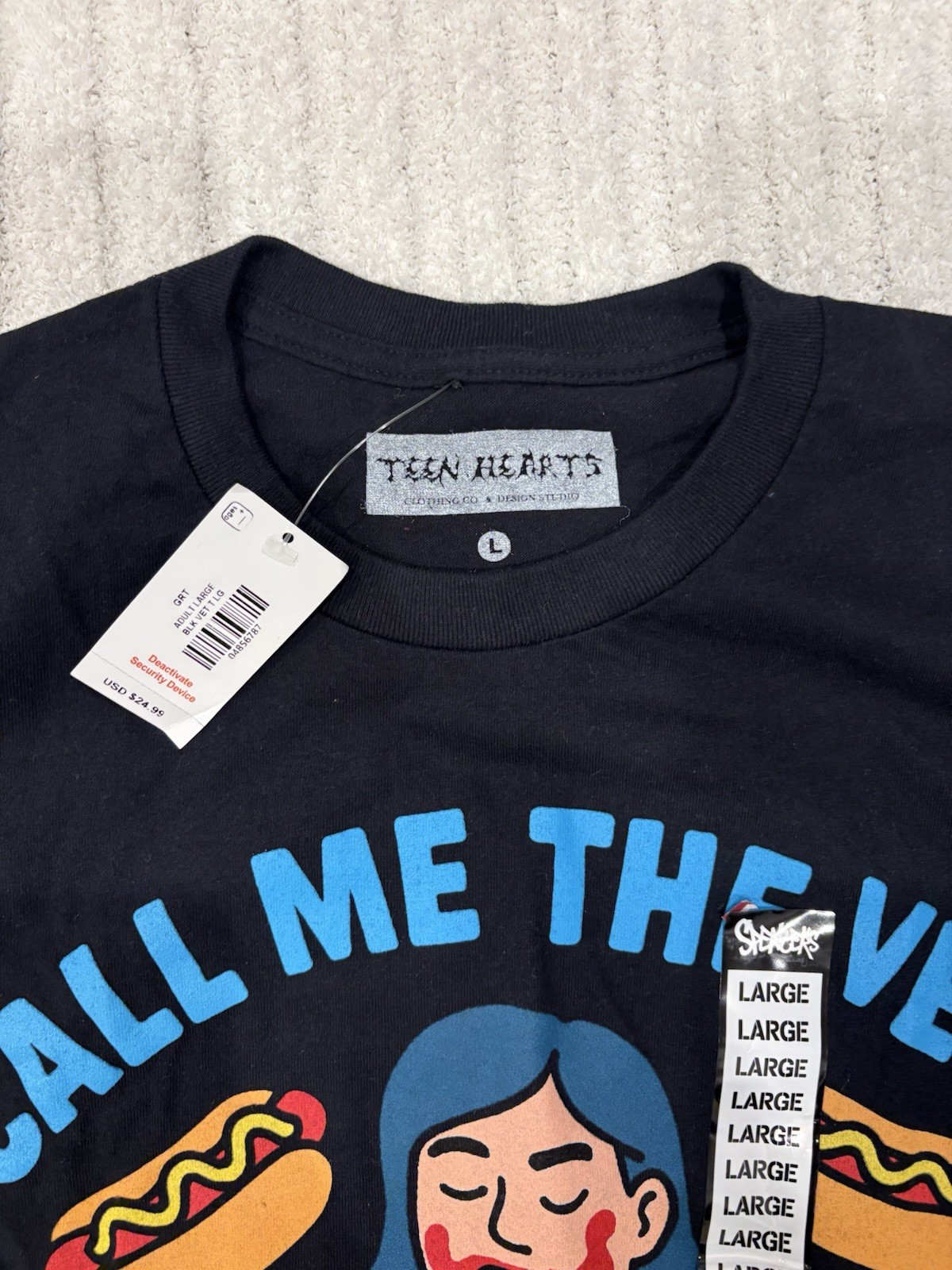 Spencer’s Teen Hearts Call Me The Vet T-Shirt Size Large