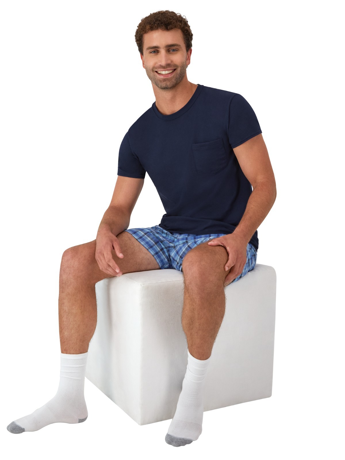 6 Pack Hanes Men’s Value Pack Assorted Pocket T-Shirt Undershirts Size S – 3XL