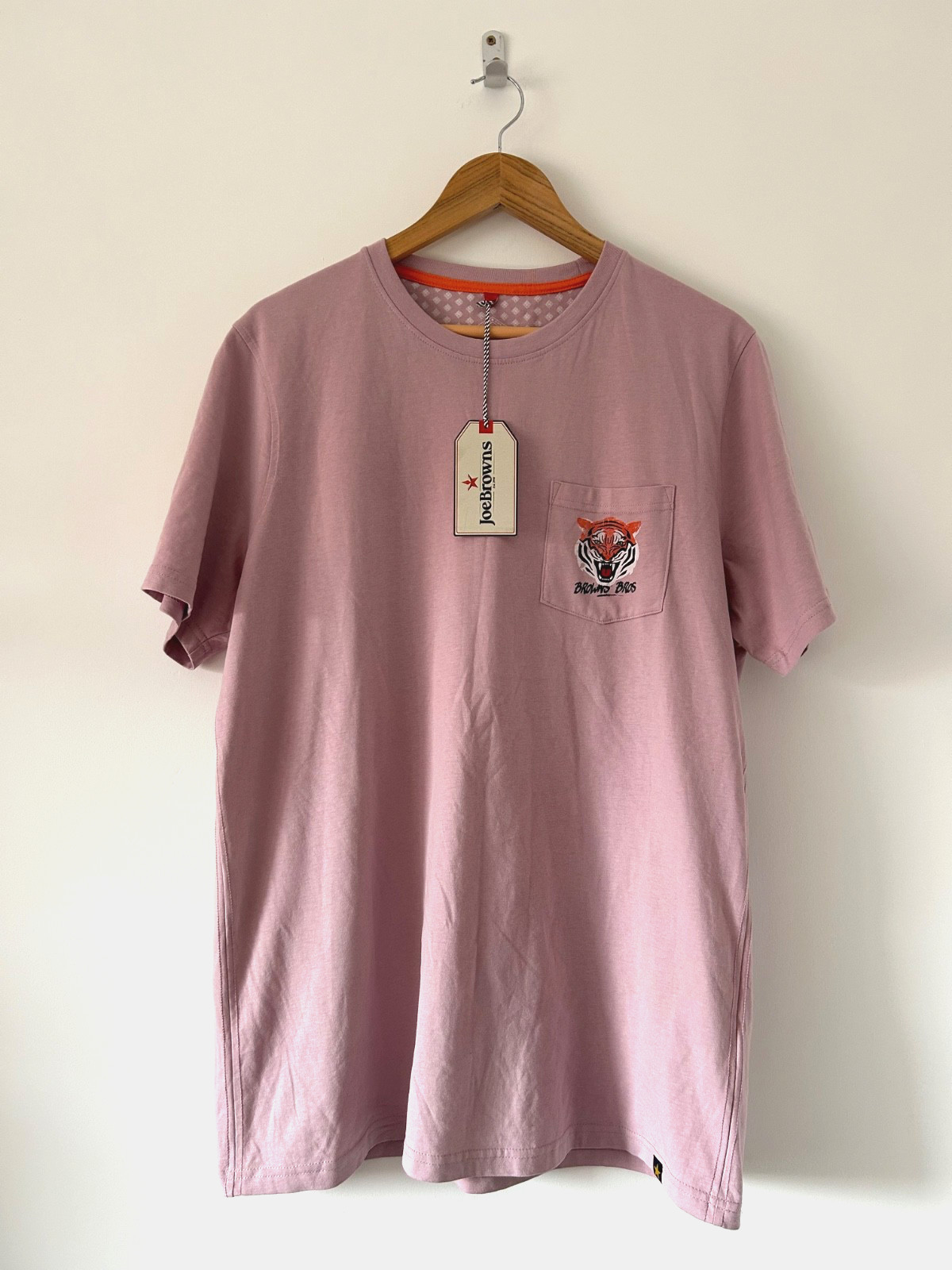 Joe Browns T Shirt NEW Large Pink Tiger Print Graphic Tee Casual Wear BNWT
