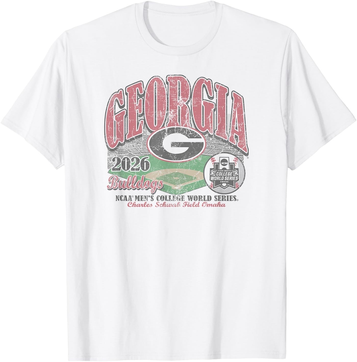 Georgia Bulldogs College World Series 2026 CWS Baseball T-Shirt