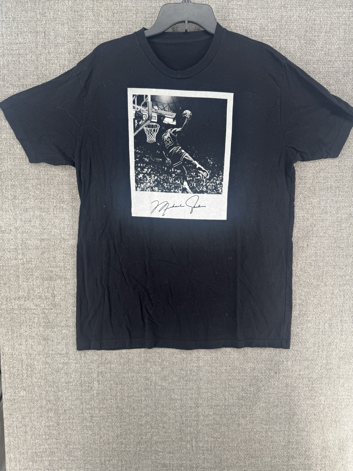 Michael Jordan Black A T Shirt Size Unknown