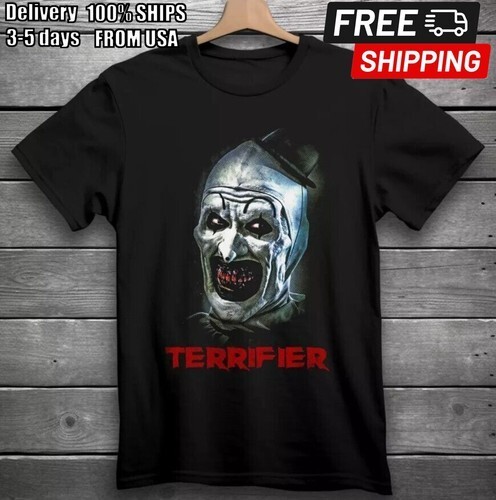 Terrifier Movie Horror T-Shirt Black Art the Clown