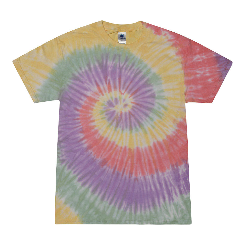 Tie Dye T-Shirts Multi-Color Adult Size 4XL – 5XL 100% Cotton Colortone