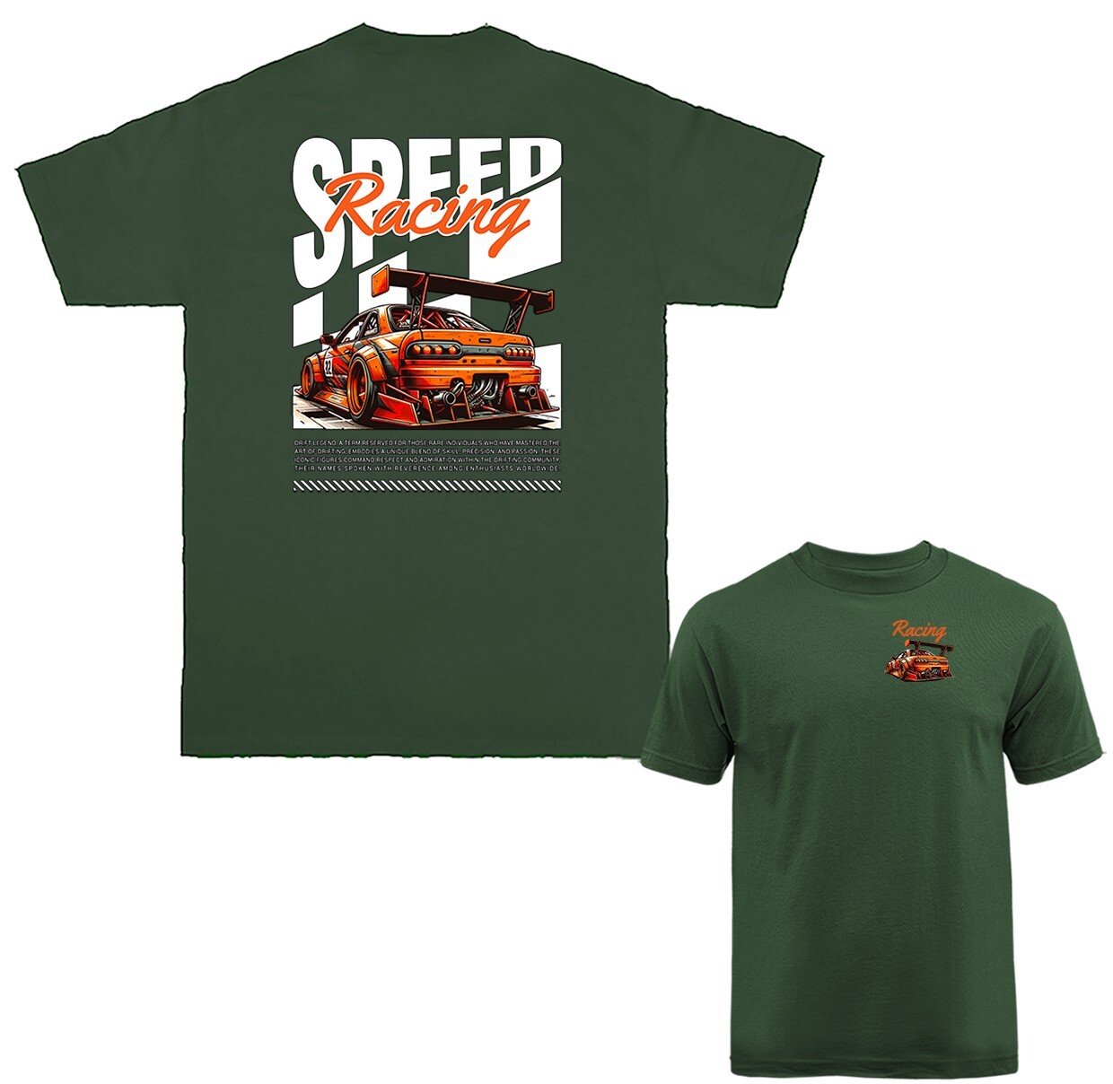Speed Racing Imported Tuned Custom JDM Sports Car T-shirt