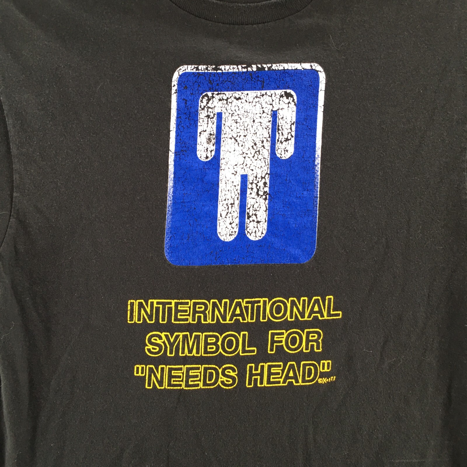Delta Pro Weight International Symbol For Needs Head Short Sleeve Tee Shirt Mens