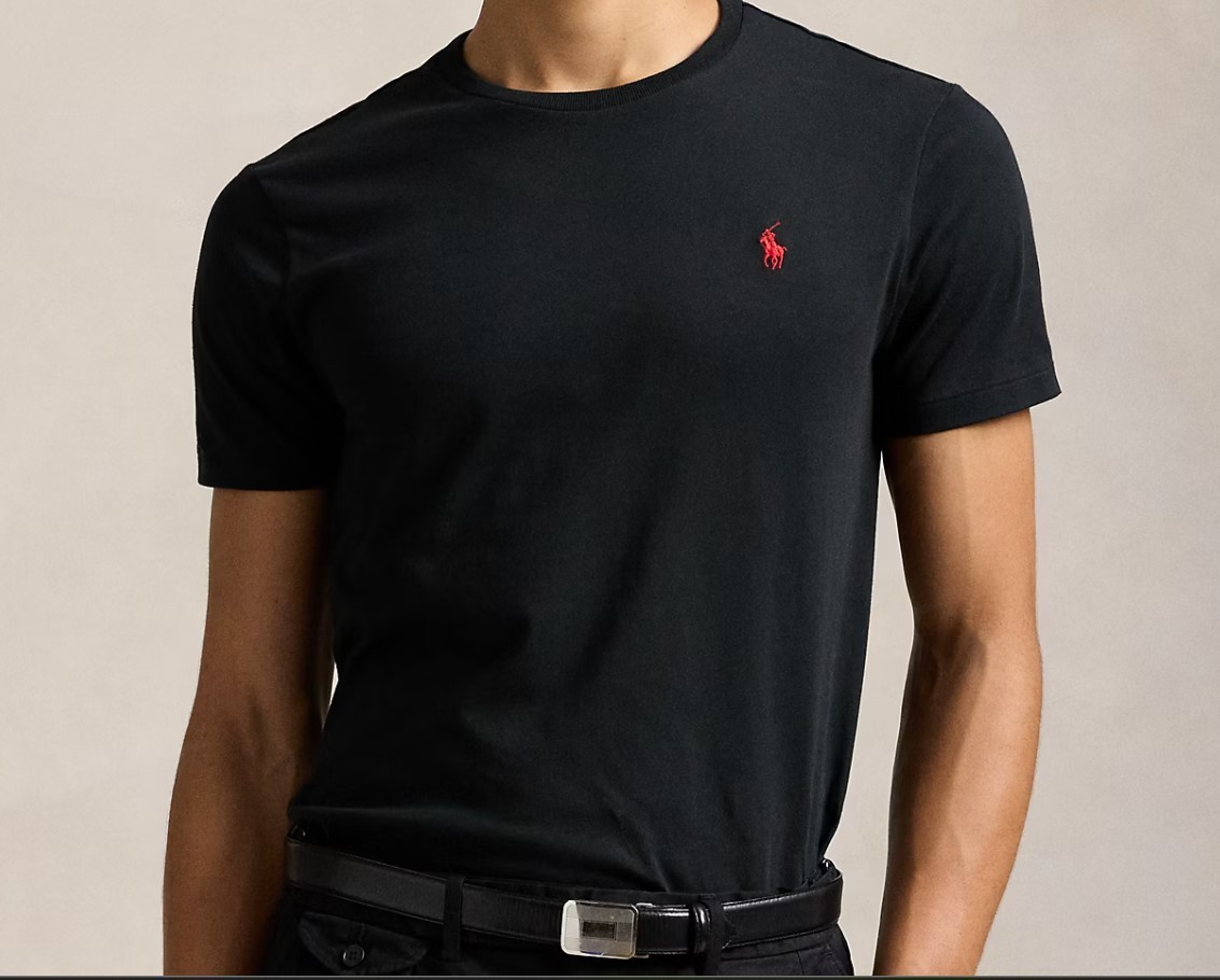 Polo Ralph Lauren Men’s Custom Slim Fit Jersey Crewneck T-Shirt Black M L
