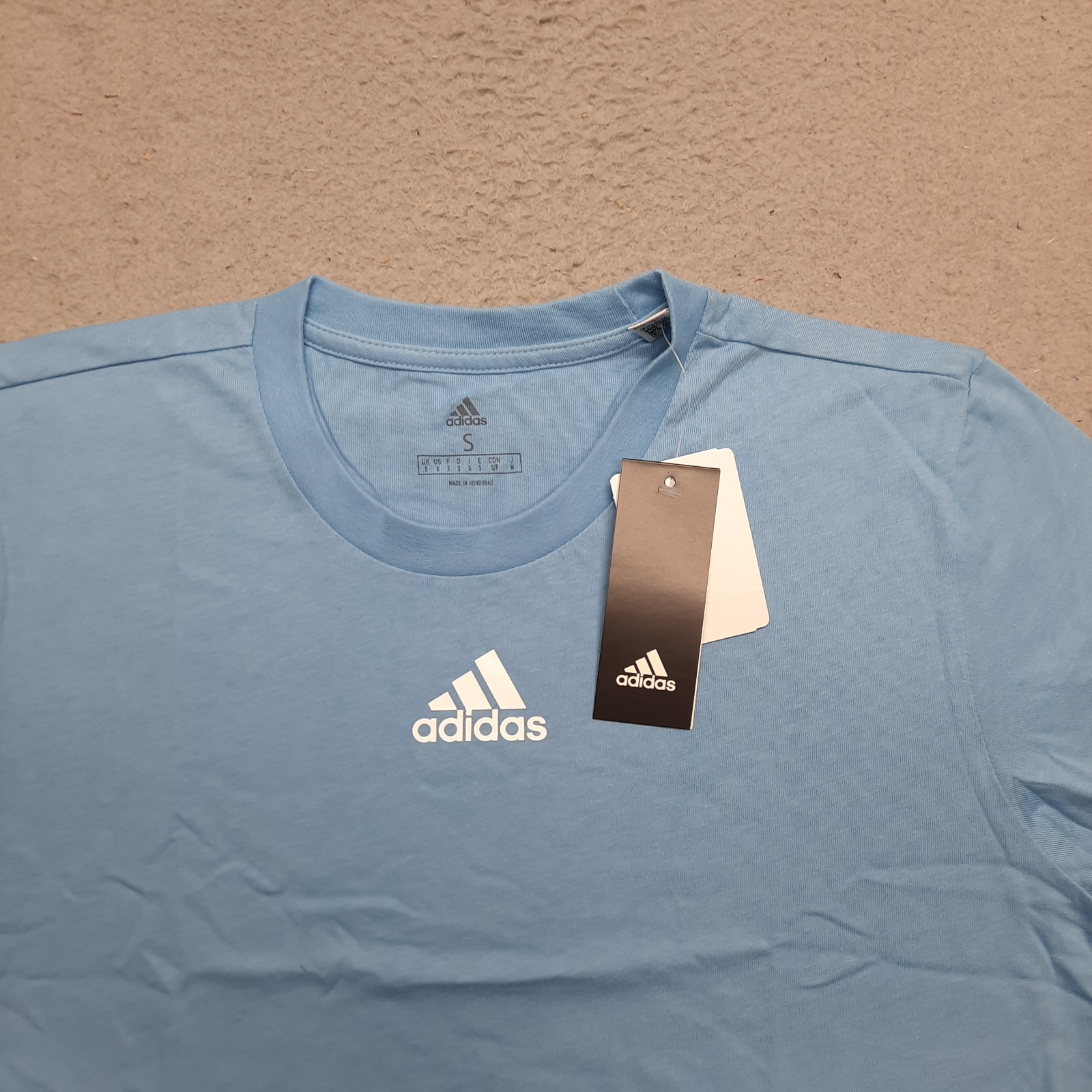 Adidas Fresh Tee T-Shirt Men’s Size Small Sky Blue Short Sleeve Training Logo