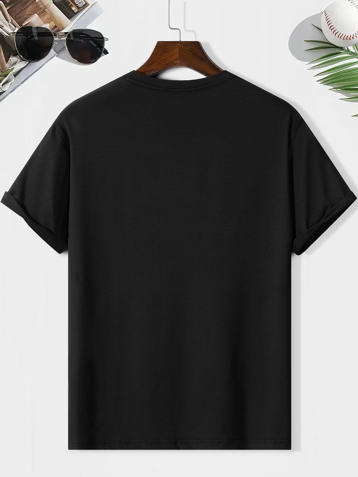 Men’S “Blessed” Cross Print T-Shirt – Casual Crew Neck, Short Sleeve, Lightweigh