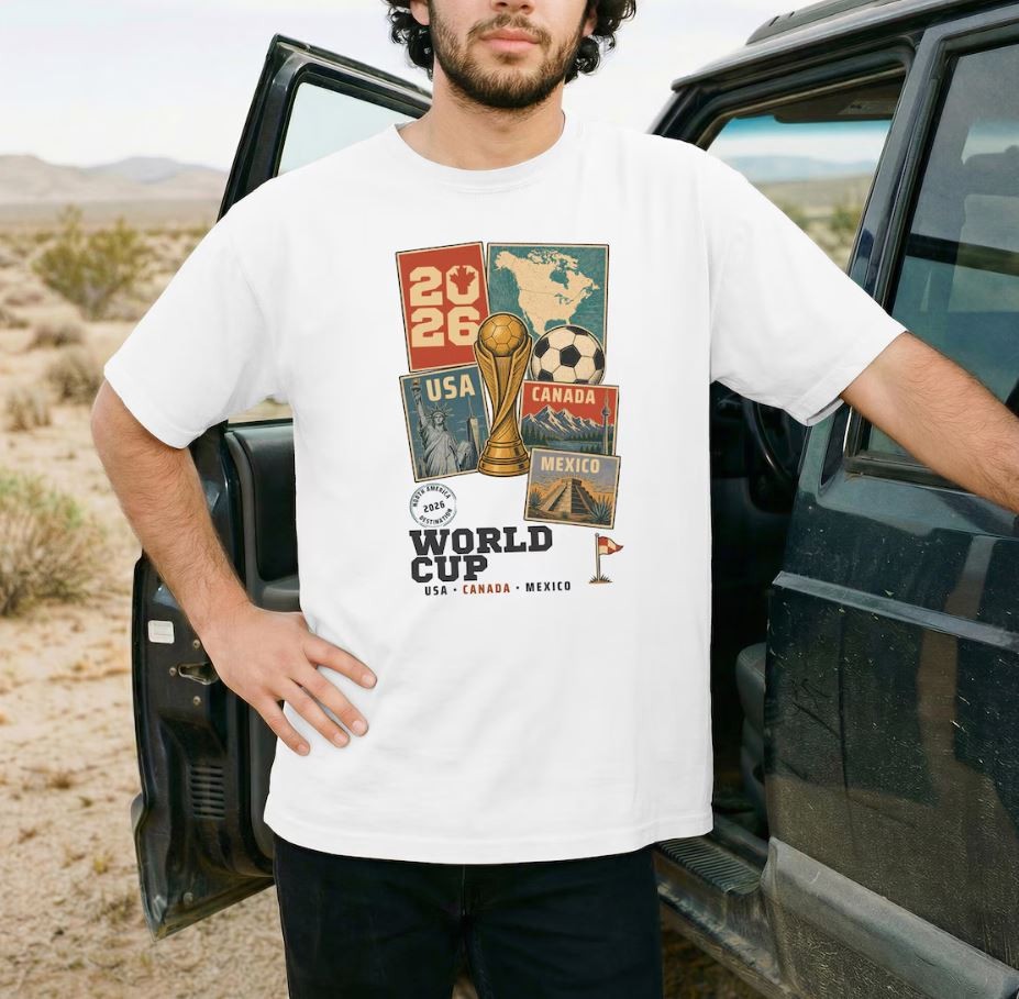 USA Canada Mexico 2026 Soccer Tee, Football Fan Shirt