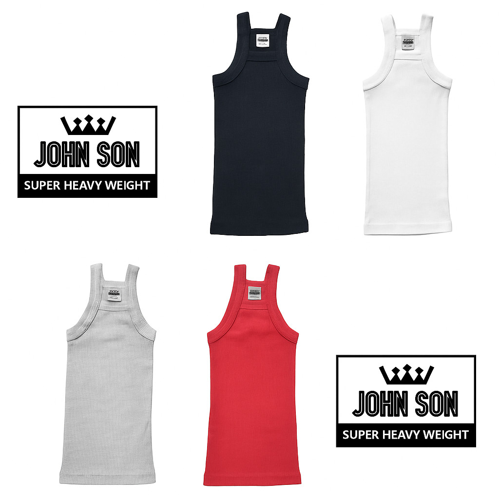Men’s Tank Top Square Cut G-unit Style Muscle Shirts Rib A-Shirts Heavy Weight