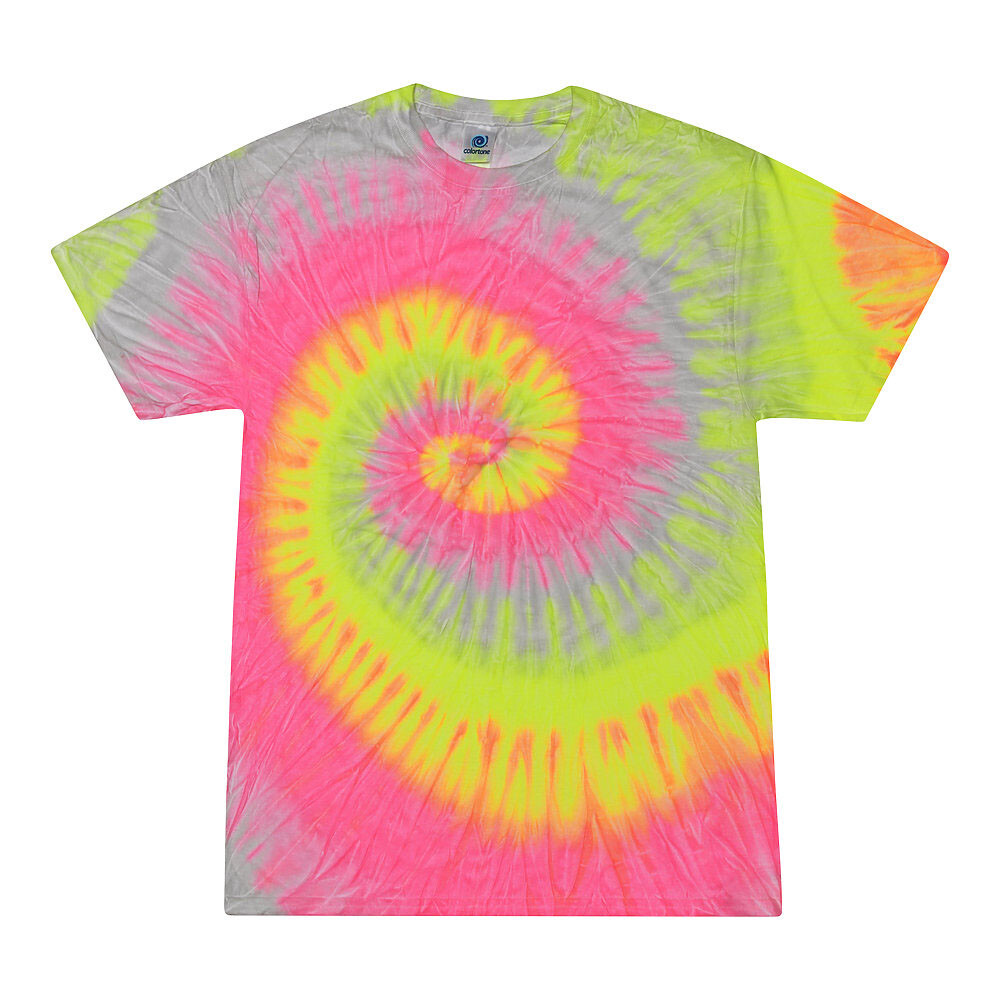 Tie Dye T-Shirts Multi-Color Adult Size 4XL – 5XL 100% Cotton Colortone