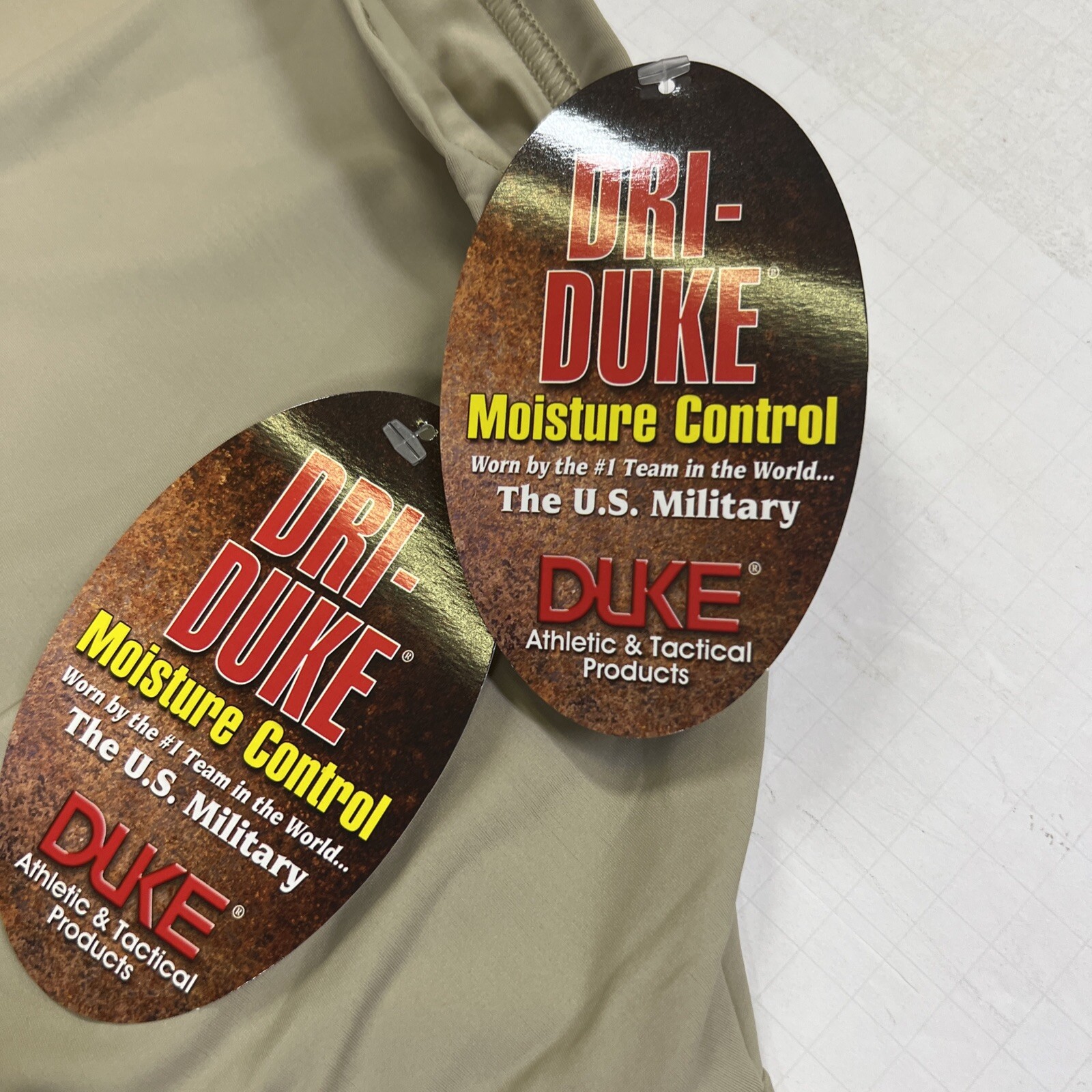 Dri-Duke Moisture Control Compression USGI T-Shirt Men’s Military SAND 2 Pcs Xxl