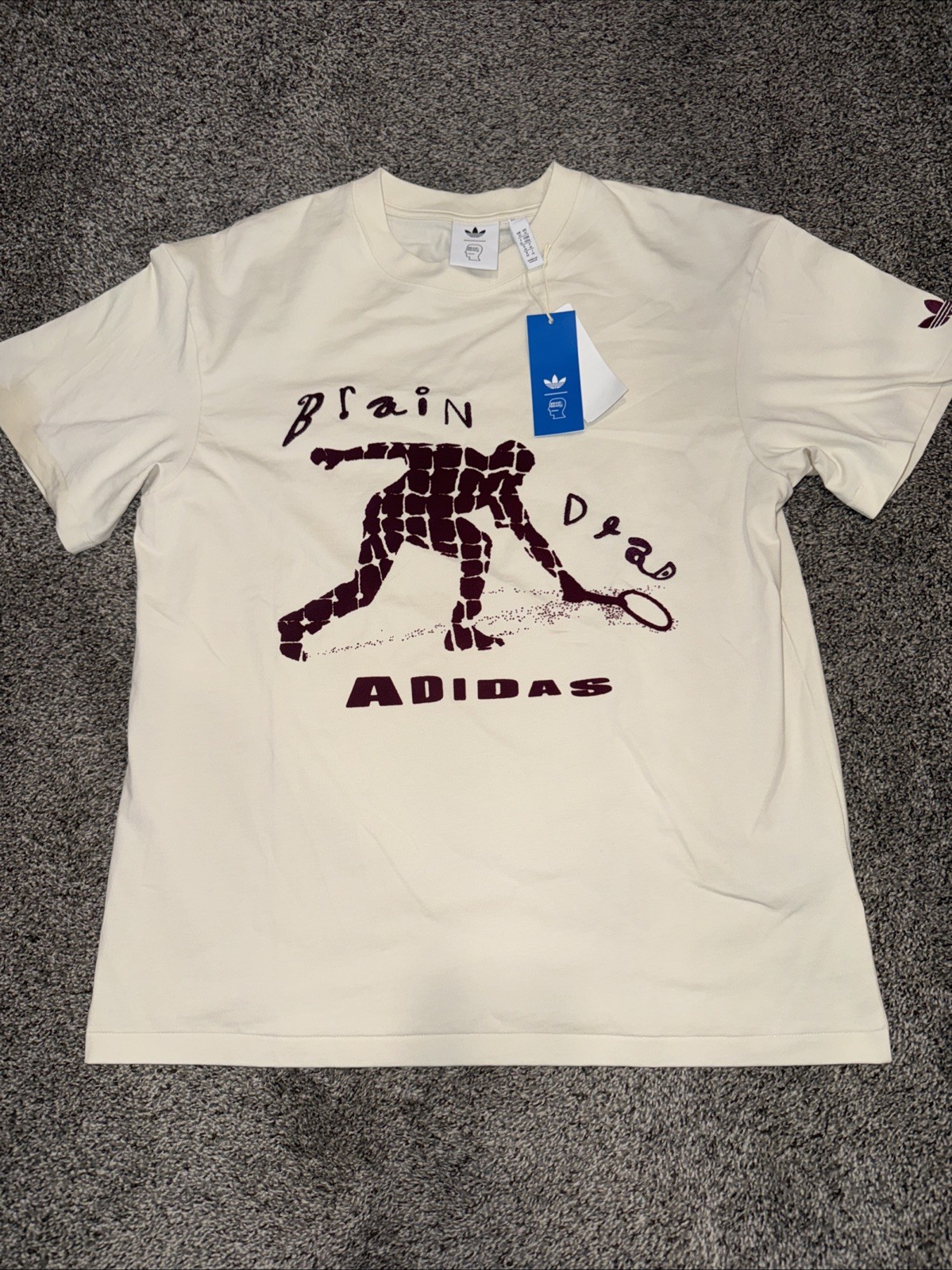 Adidas X Brain Dead T Shirt Wonder White Men’s Sz Medium NWT