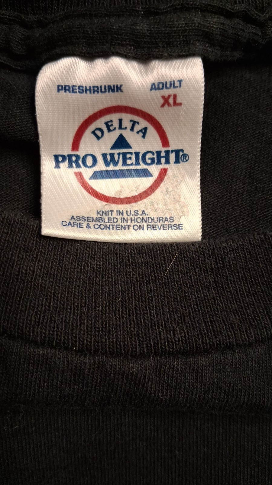 Delta Pro Weight Black Graphic Tee American Tradition Guitar Size XL