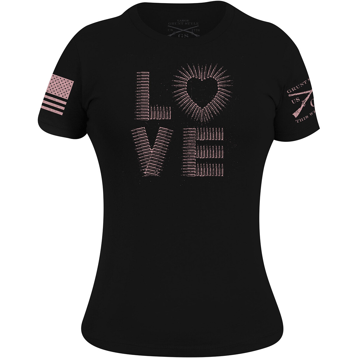 Grunt Style Women’s Love Ammo T-Shirt – Black