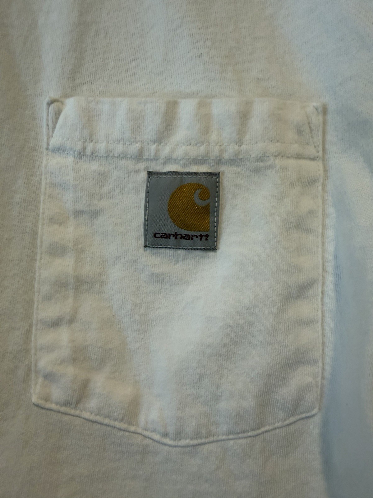 Carhartt Pocket T-Shirt Relaxed Fit Mens Size M 103296-100 Short Sleeve White