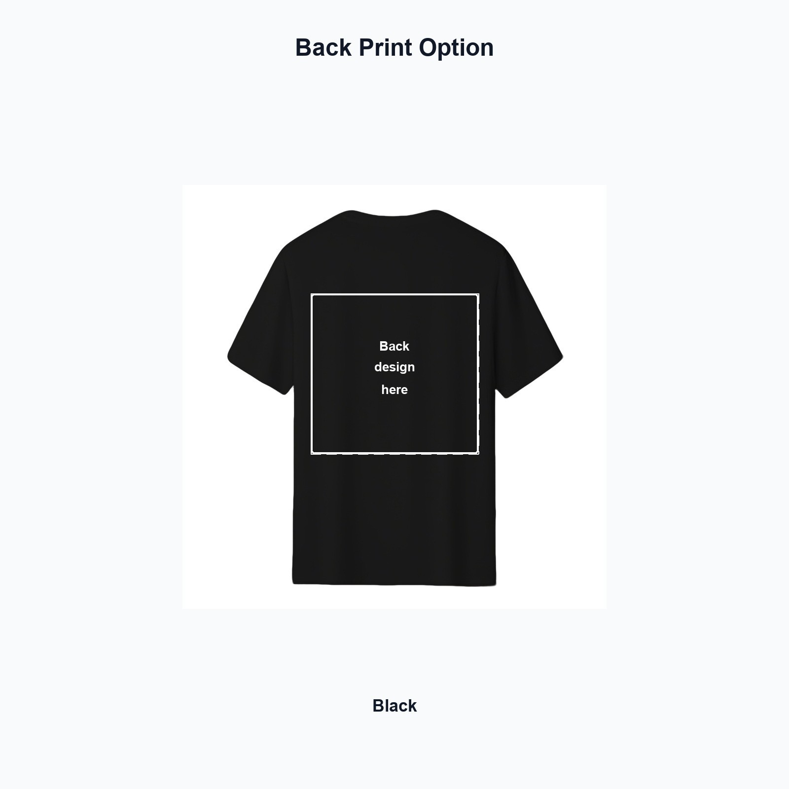 Custom T-Shirt Personalized Unisex Front & Back Print Your Photo Logo Design