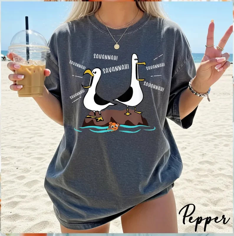 Personalized Teacher Shirt Funny Ms. Name Seagull Meme Graphic Tee Gift