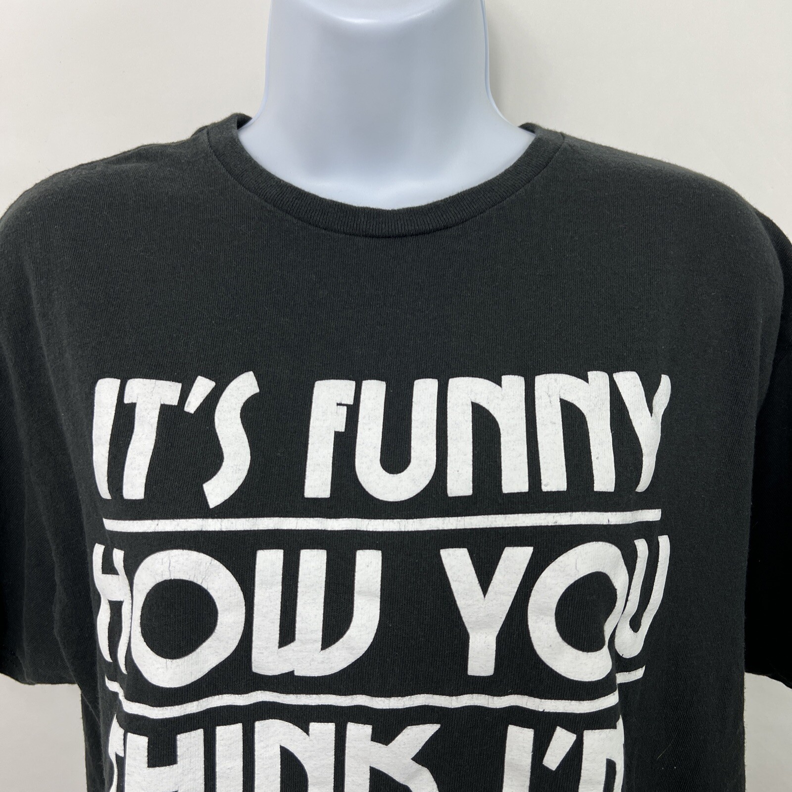 Delta T Shirt Large Short Sleeve Crew Neck Tee Not Listening Funny Quote Teens