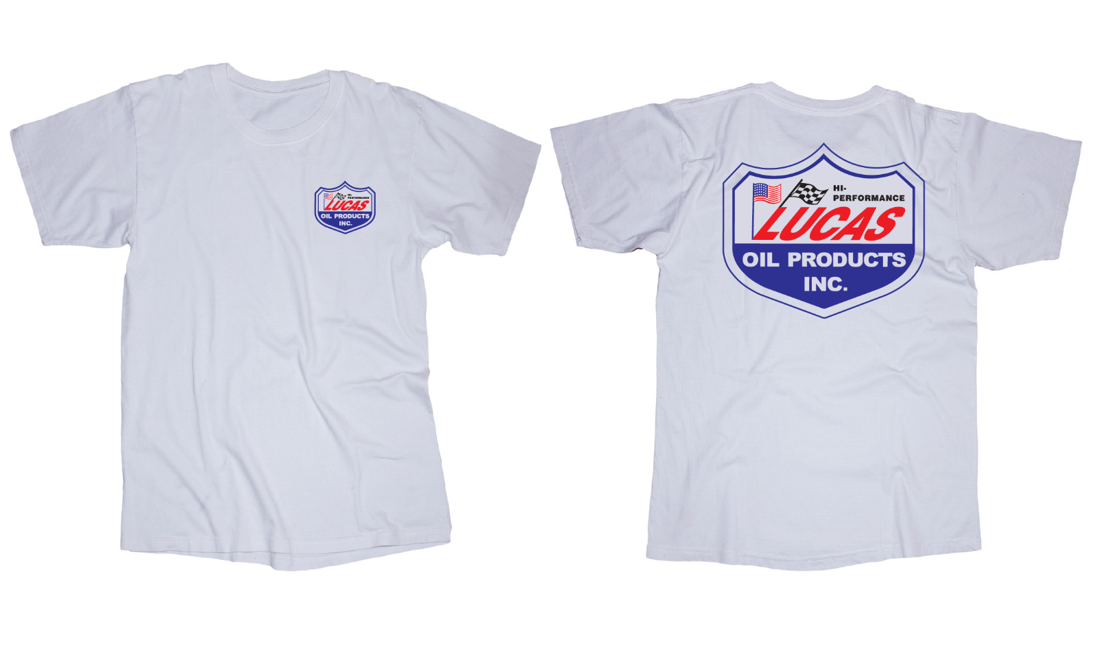 Lucas oil logo White or Black t-shirt Racing