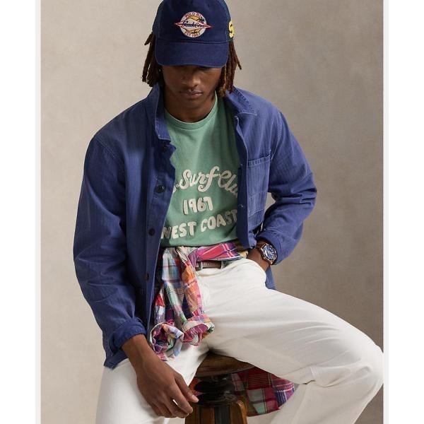Polo Ralph Lauren Faded Mint R.L. SURF CLUB 1967 WEST COAST Short Sleeve T Shirt