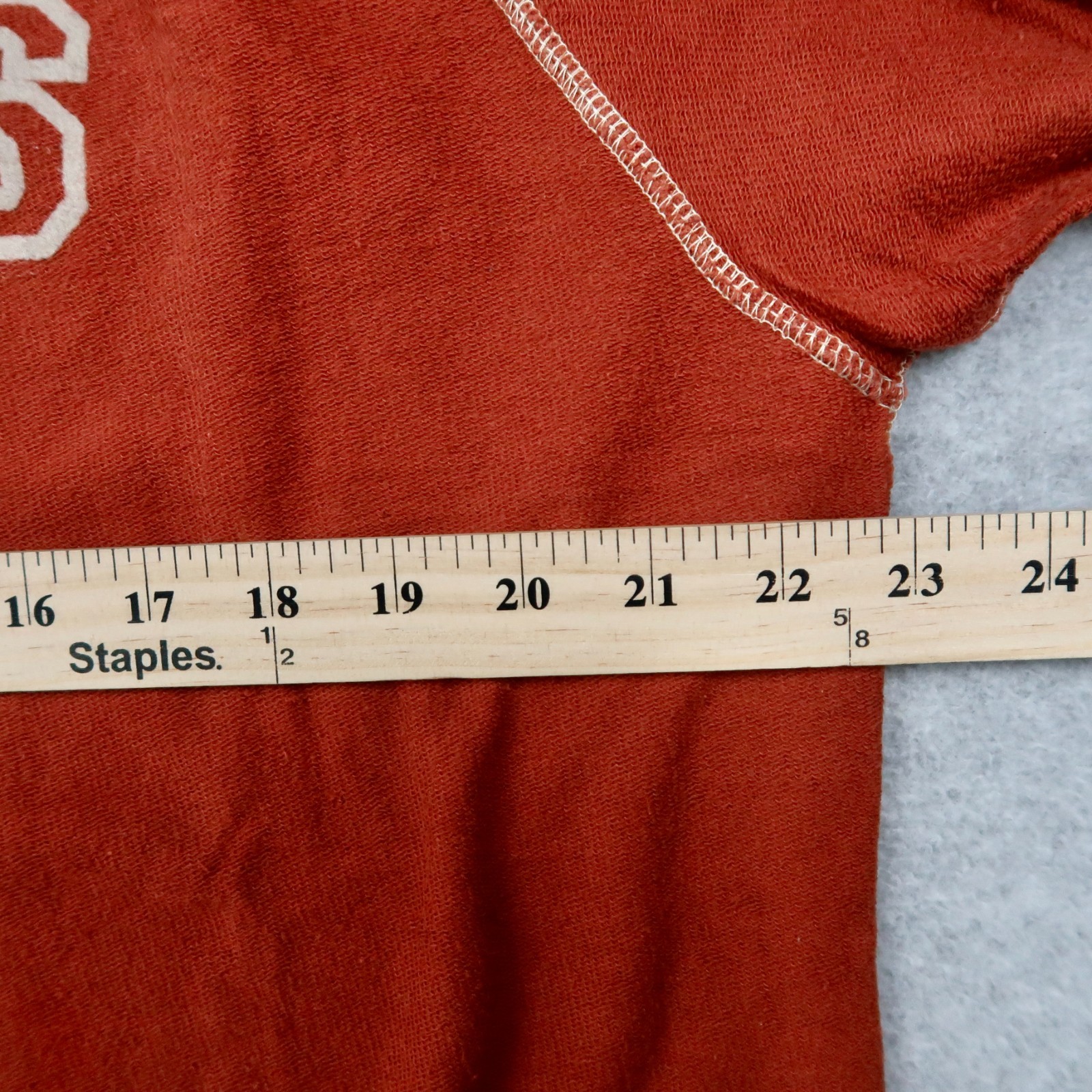 Y2K Levis Signature Henley Shirt Mens L Burnt Orange Long Sleeve Contrast Stitch