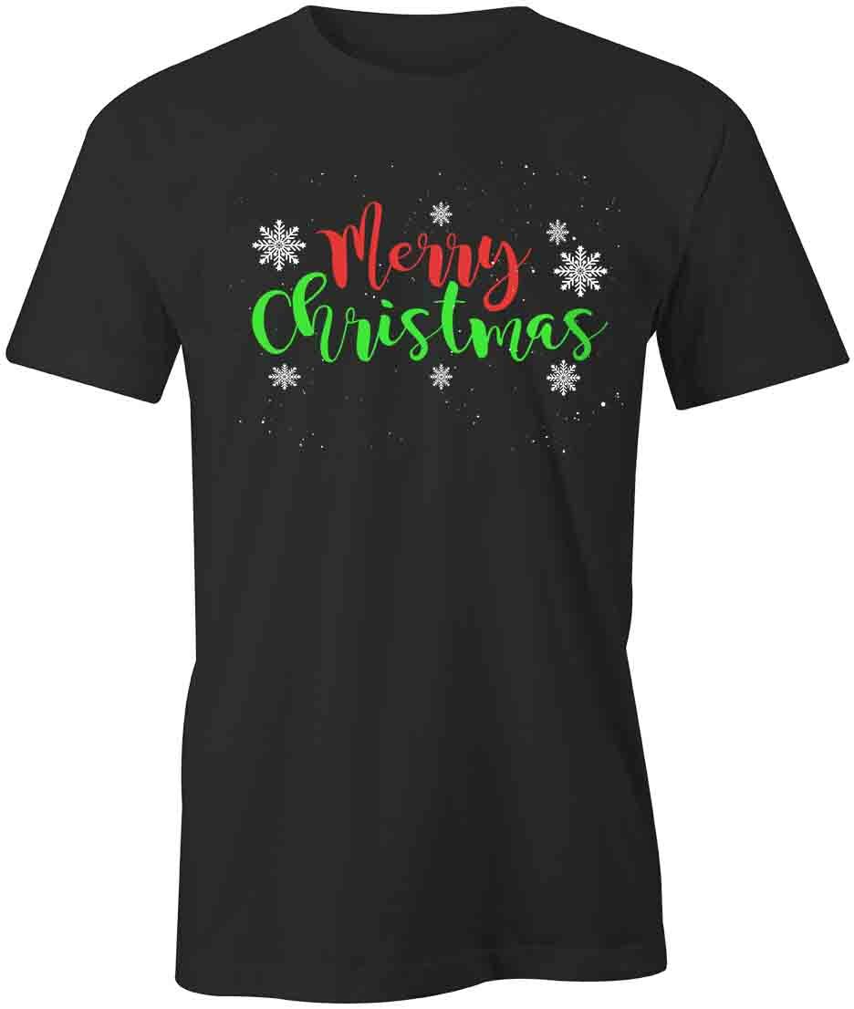 MERRY CHRISTMAS TShirt Tee Short-Sleeved Cotton CLOTHING HOLIDAYS S1BCA190