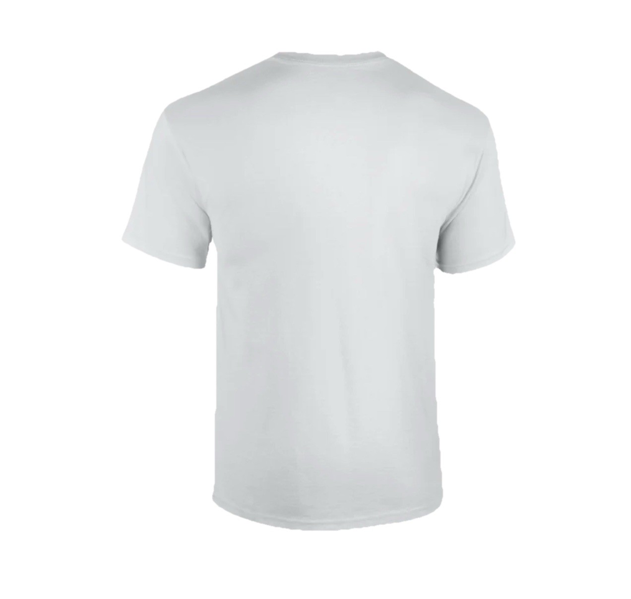 Gildan Men’s T-Shirt Heavy Cotton Short Sleeve Plain Blank White Tee Sz 2XL New