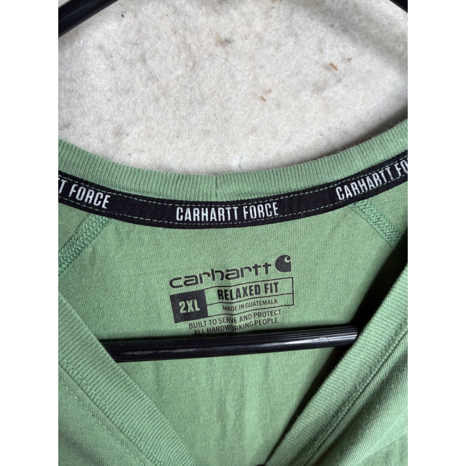 Carhartt Force Relaxed Fit Pocket T-Shirt Mens 2XL Green TK6552-M Spring 2024