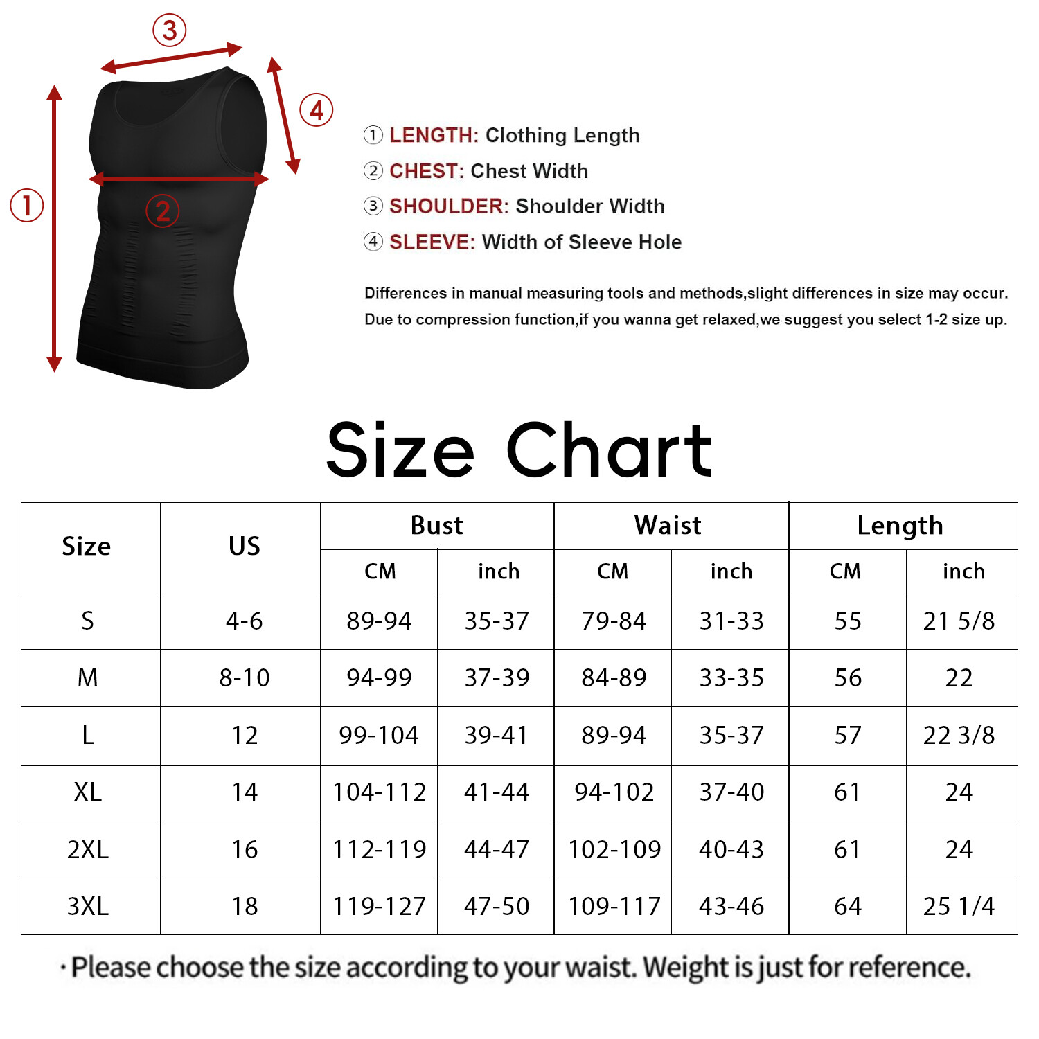 3 Pack Men Compression Shirts Slimming Body Shaper Vest Tummy Control Shapewear