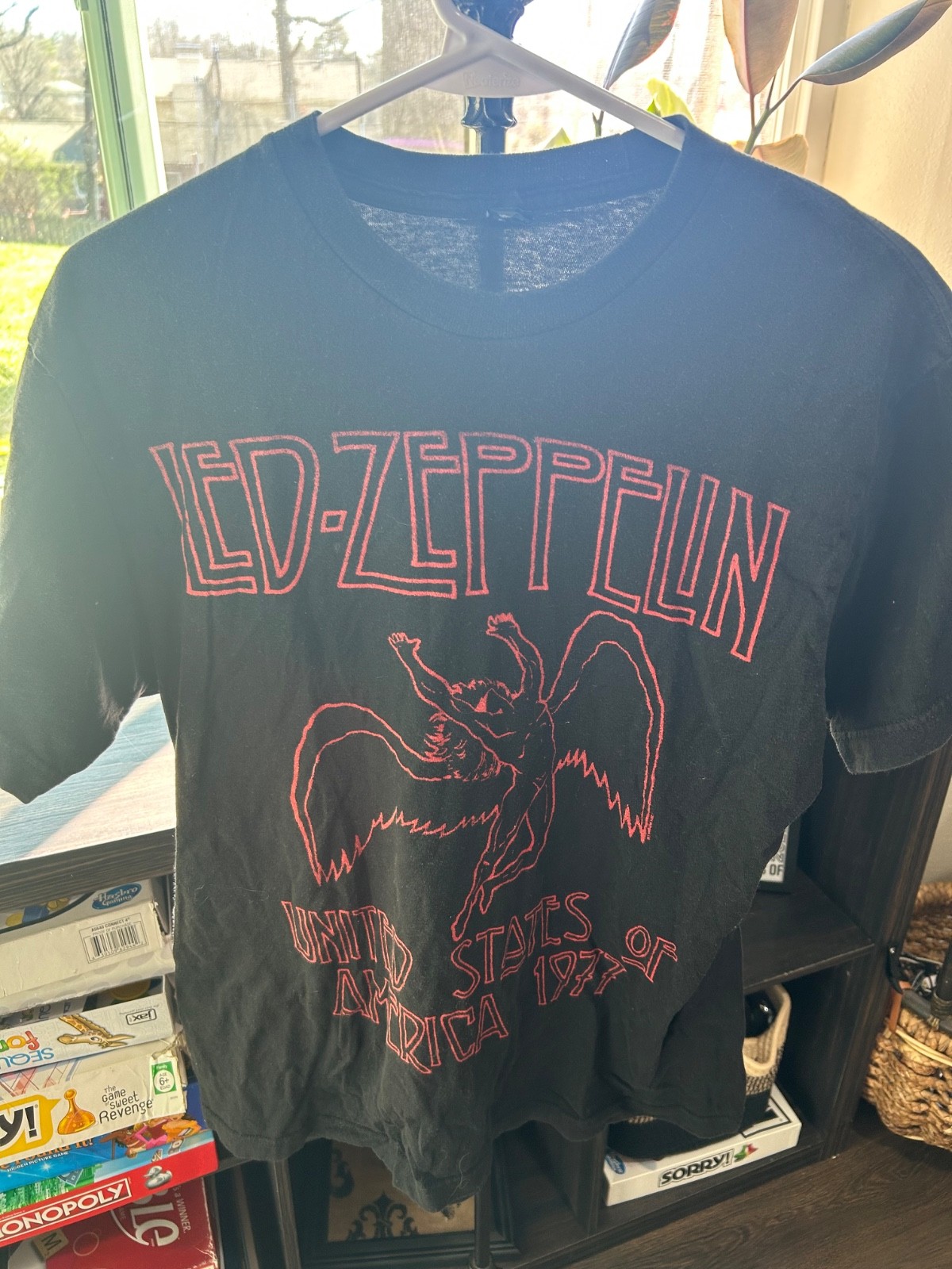 2007 Led Zeppelin T-Shirt Mens Large United States of America 1977 Tour The Core